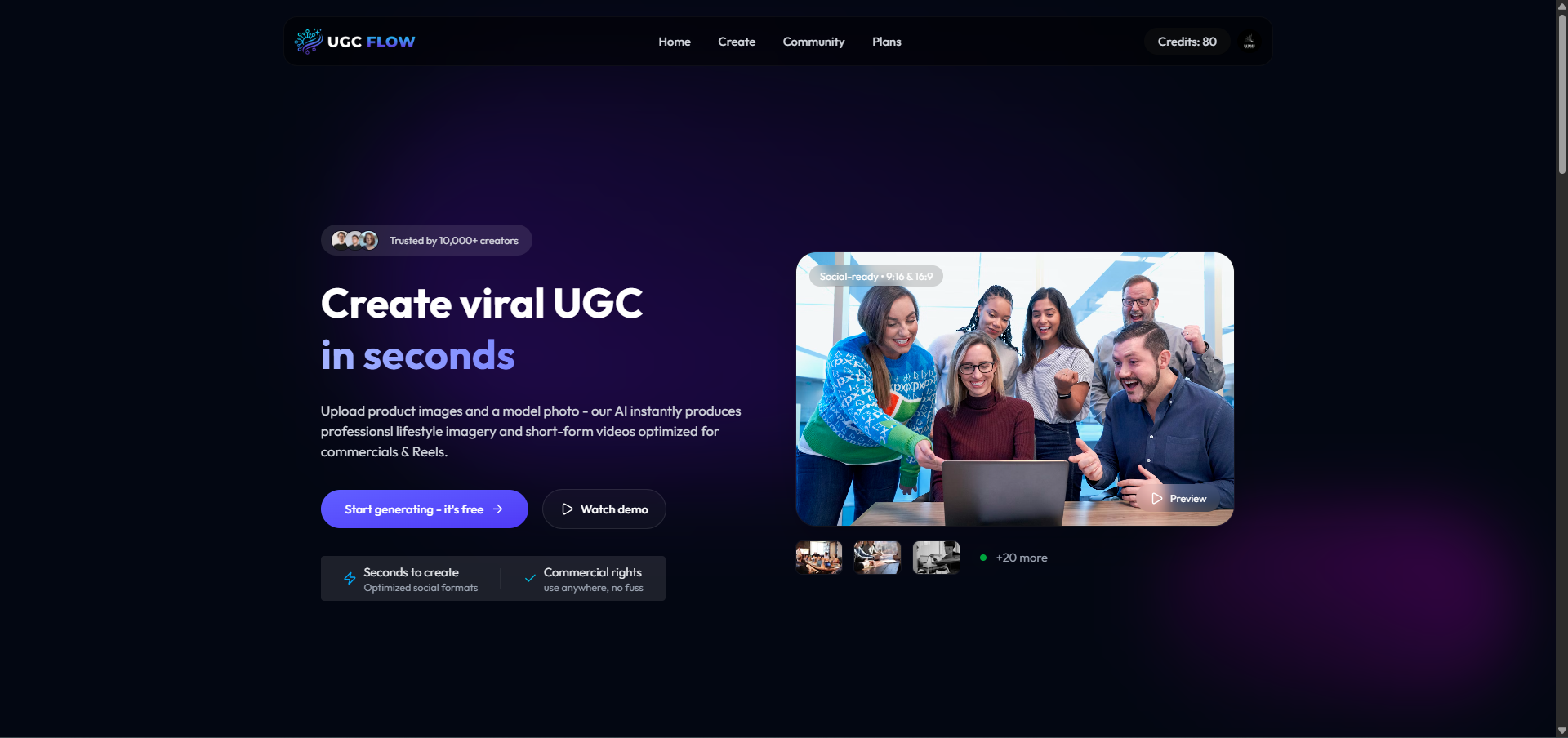 FlowUGC AI Short Video Ads Generator