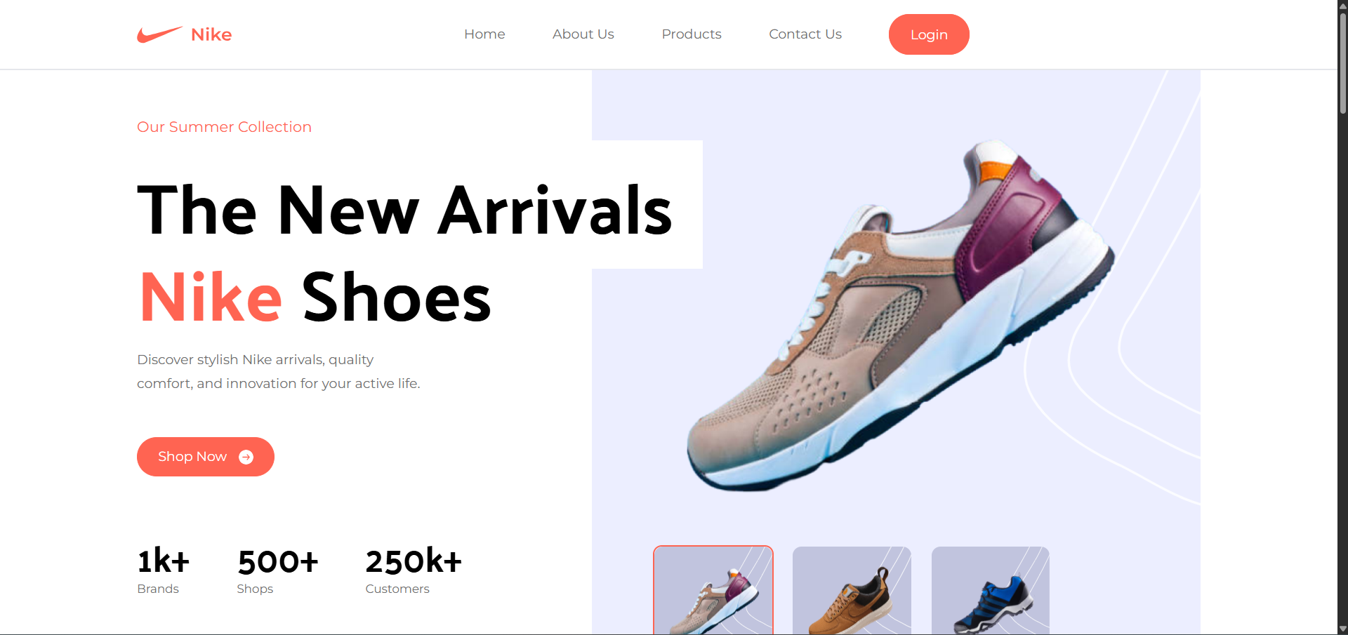 Nike Landing Page
