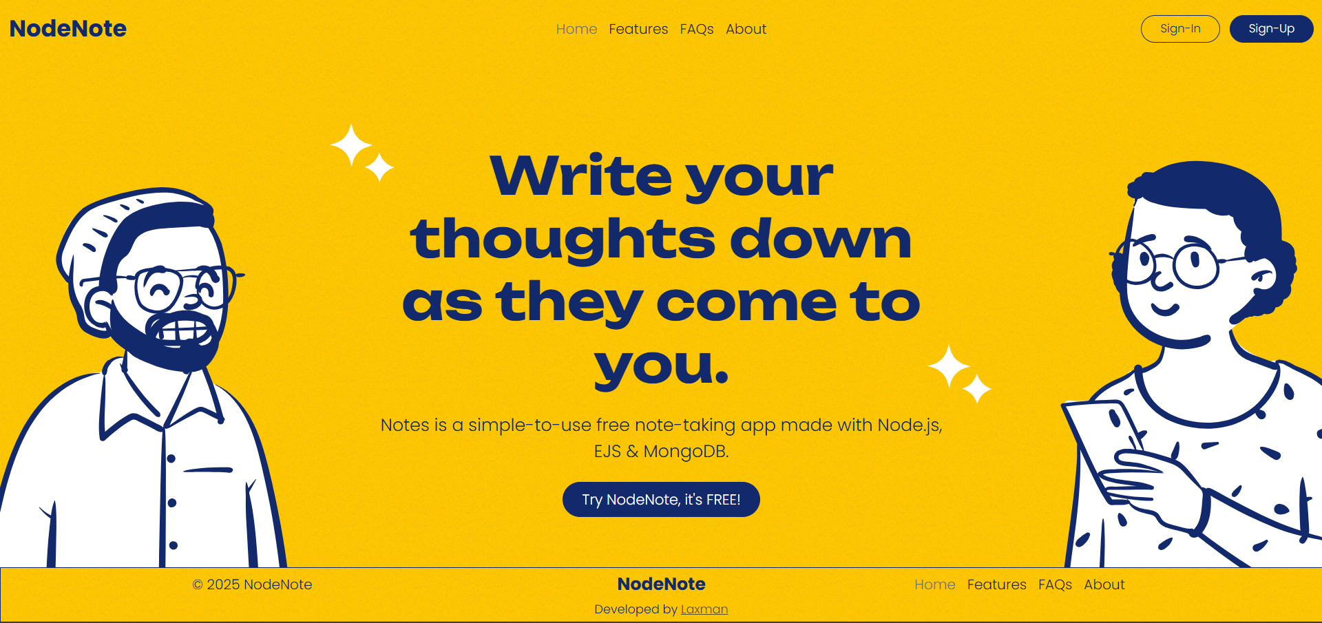 Full Stack Notes App